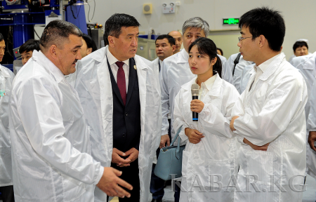 吉尔吉斯斯坦总理参观天津市硅厂