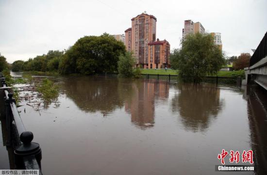 莫斯科大雨滂沱 降雨量刷新129年来最高纪录