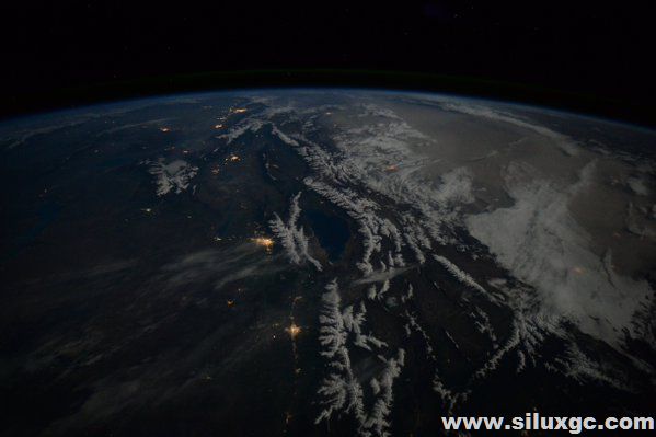 英国宇航员公布了吉尔吉斯斯坦的太空照片