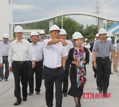 陕西省副省长王莉霞视察吉尔吉斯中大石油项目