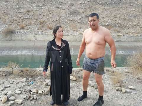 吉国巴特肯居民搭救塔吉克落水女子