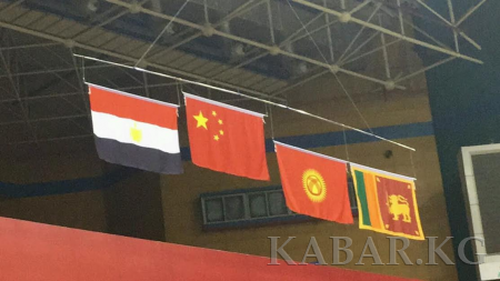 吉国运动员在世界杯武术散打比赛夺得奖牌